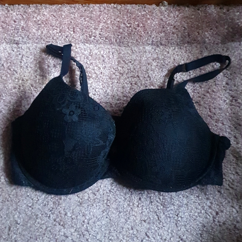 Black 34DD Padded Lace No Boundaries Bra